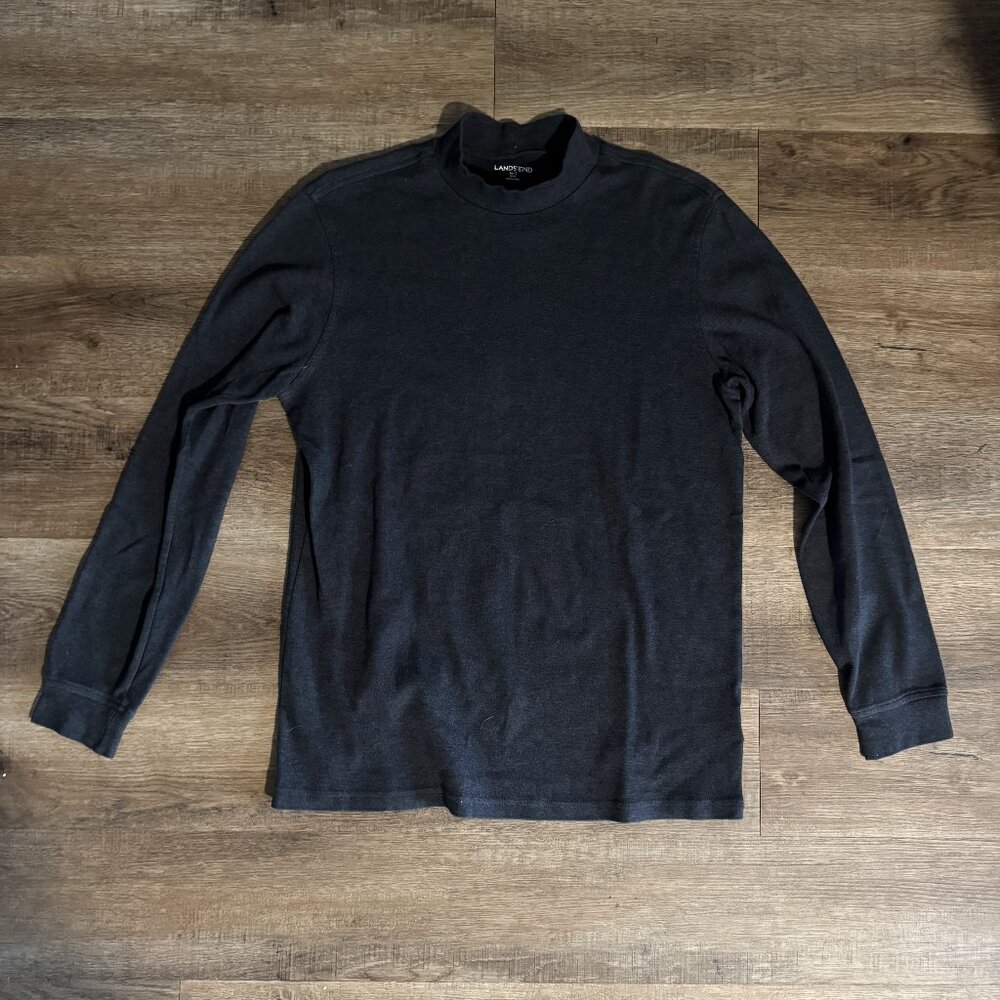 Lands End Turtleneck Long Sleeve Shirt Medium